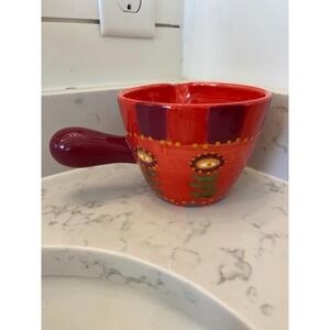 Whimsical Floral Crock/Pouring Bowl‎ or Planter